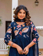 Pure cotton Kalam kari suit with plazzo