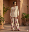 Flex Cotton Coordset Digital Print Adjustable Botton