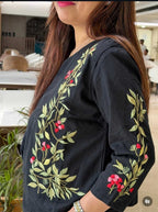 flex cotton jacket embroidered coordset