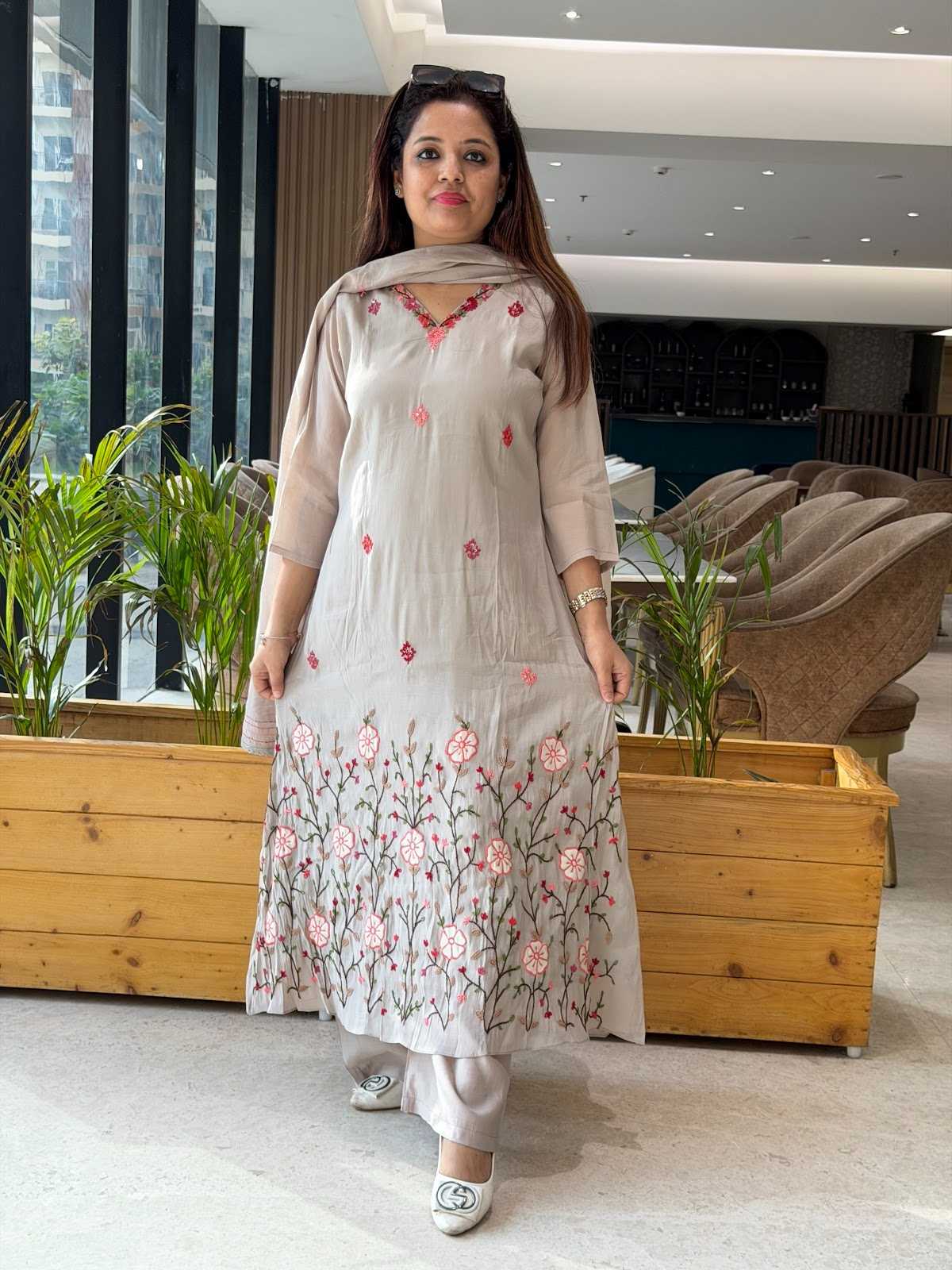Handwork Malchanderi Suit Fully Handwork Embroidered With Dupatta Bottom