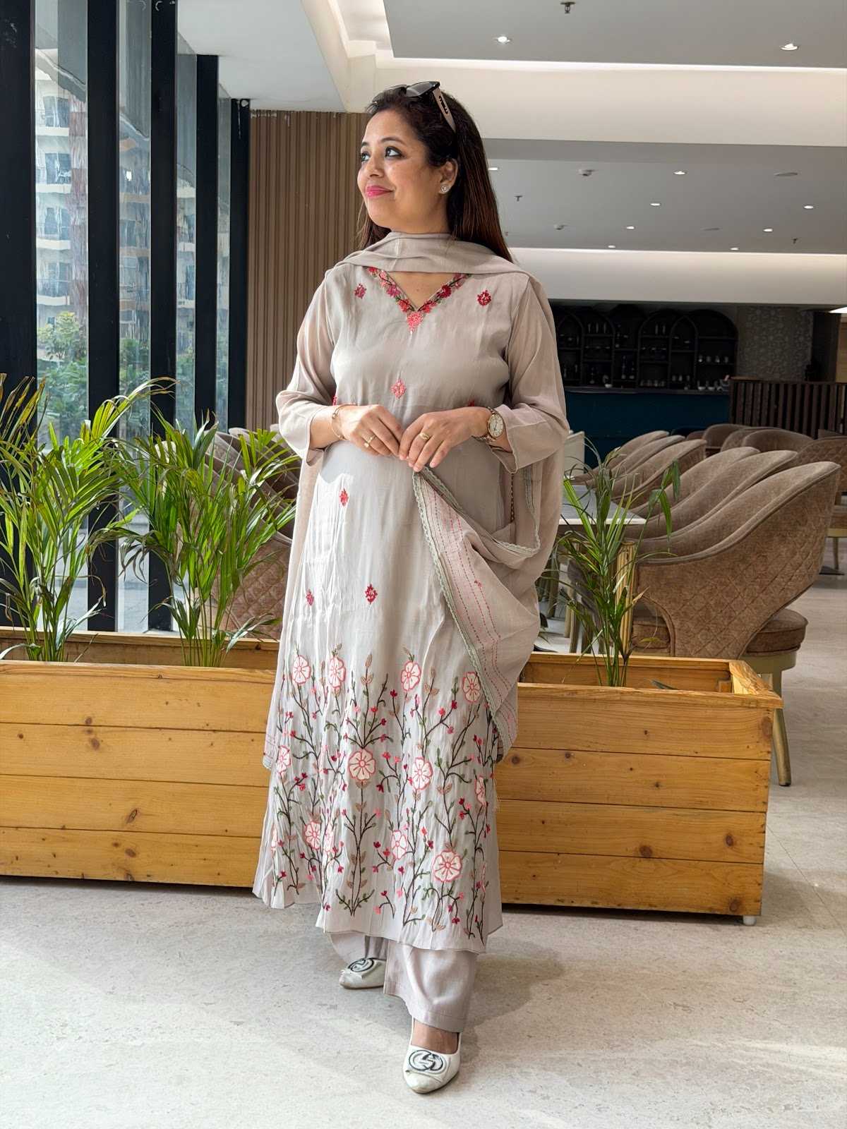 Handwork Malchanderi Suit Fully Handwork Embroidered With Dupatta Bottom