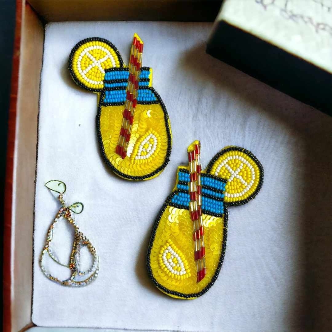 Mocktails handmade earings