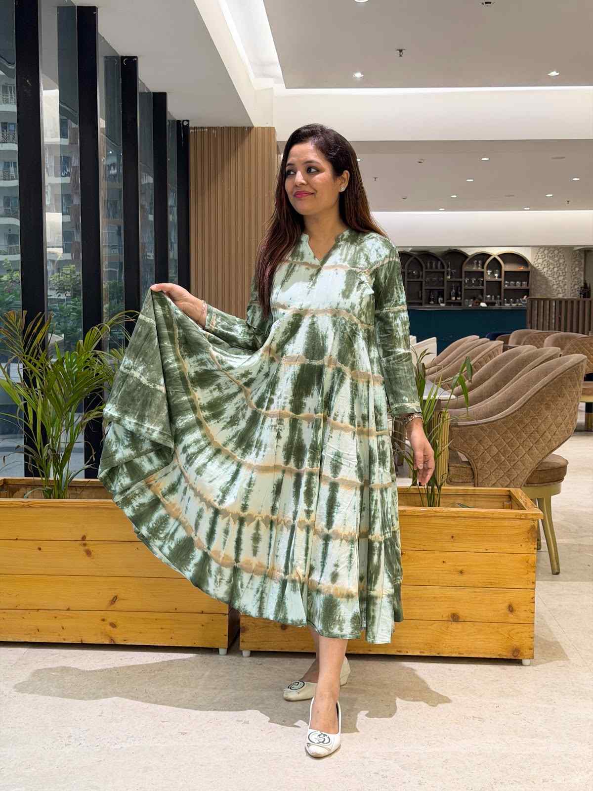 Organic Cotton Tunic With Batik Print All Over The Tunic With Complete Flair
