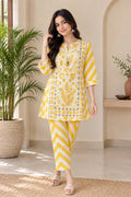 Sunny Yellow floral printed coordset