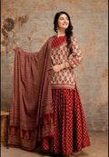 Super Preety pure Cotton skirt set with top and cotton dupatta
